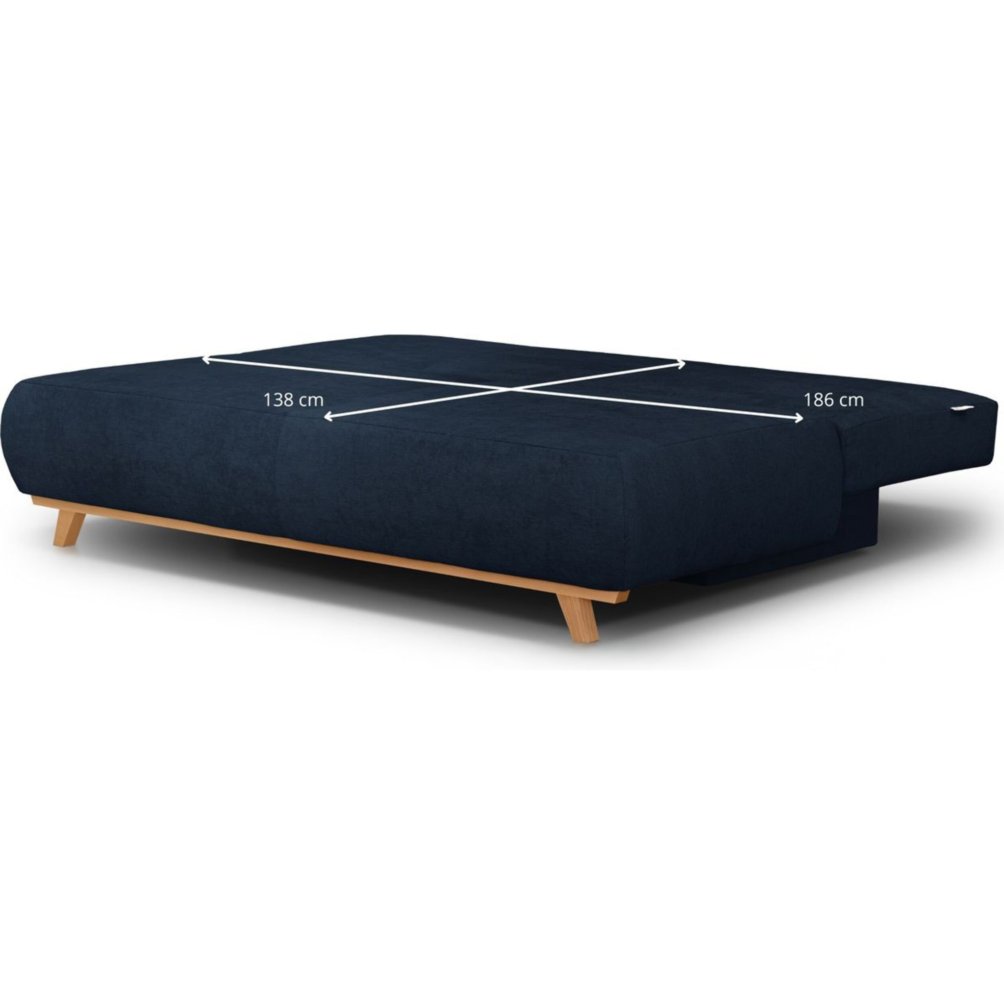 Canapé convertible 3 places en tissu chenille - LARIA