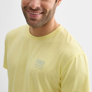 Camiseta regular MUNICH lifestyle de algodón orgánico amarilla