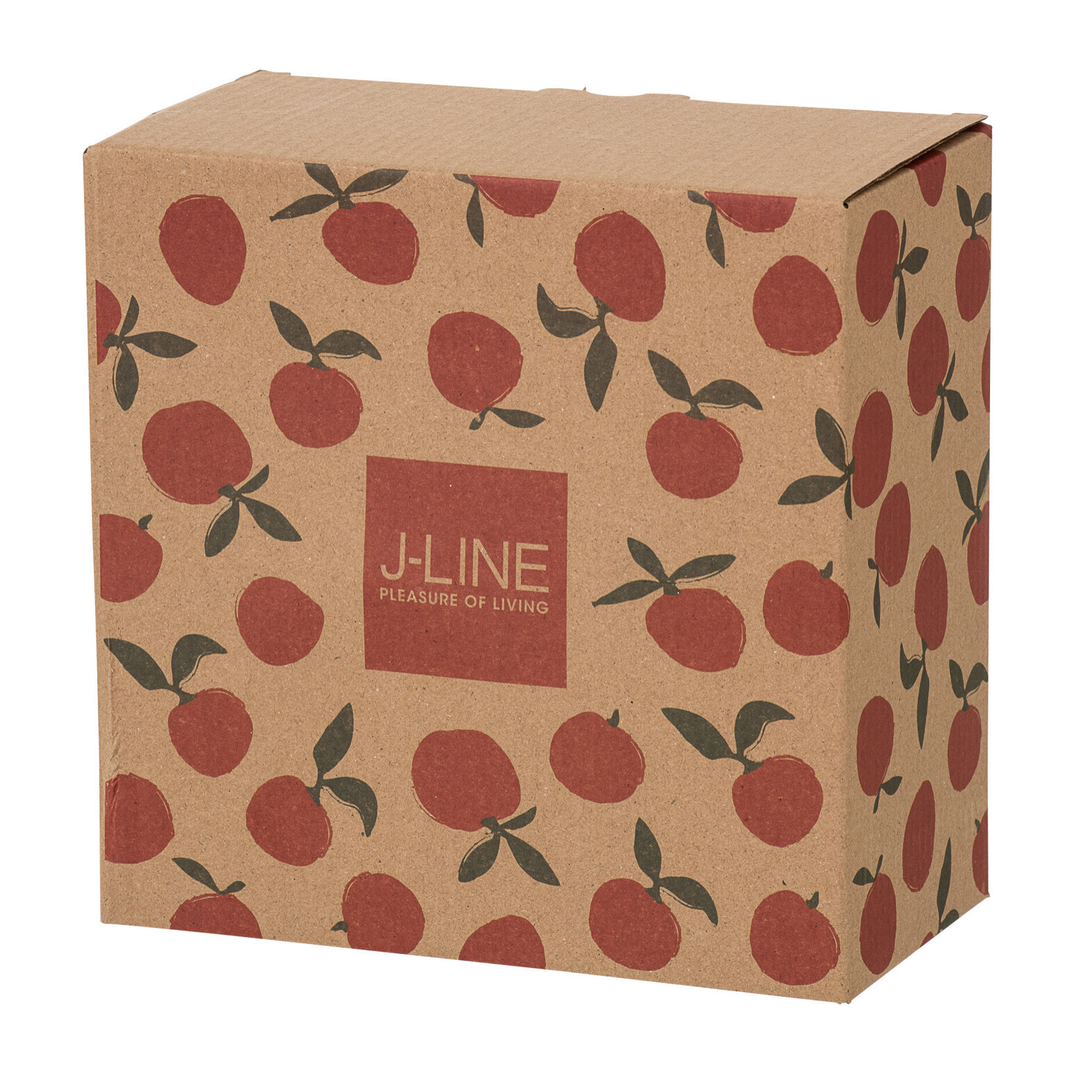 J-Line Plateau apéro Orange - céramique - blanc/orange - small