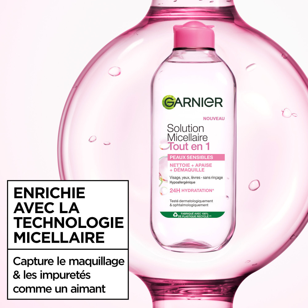 Lot de 6 - Garnier SkinActive Micellaire Tout en 1 Peaux Sensibles 400mL