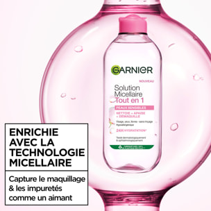 Lot de 6 - Garnier SkinActive Micellaire Tout en 1 Peaux Sensibles 400mL