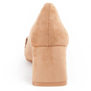 Zapato De Tacón - Marron - Altura: 6 Cm