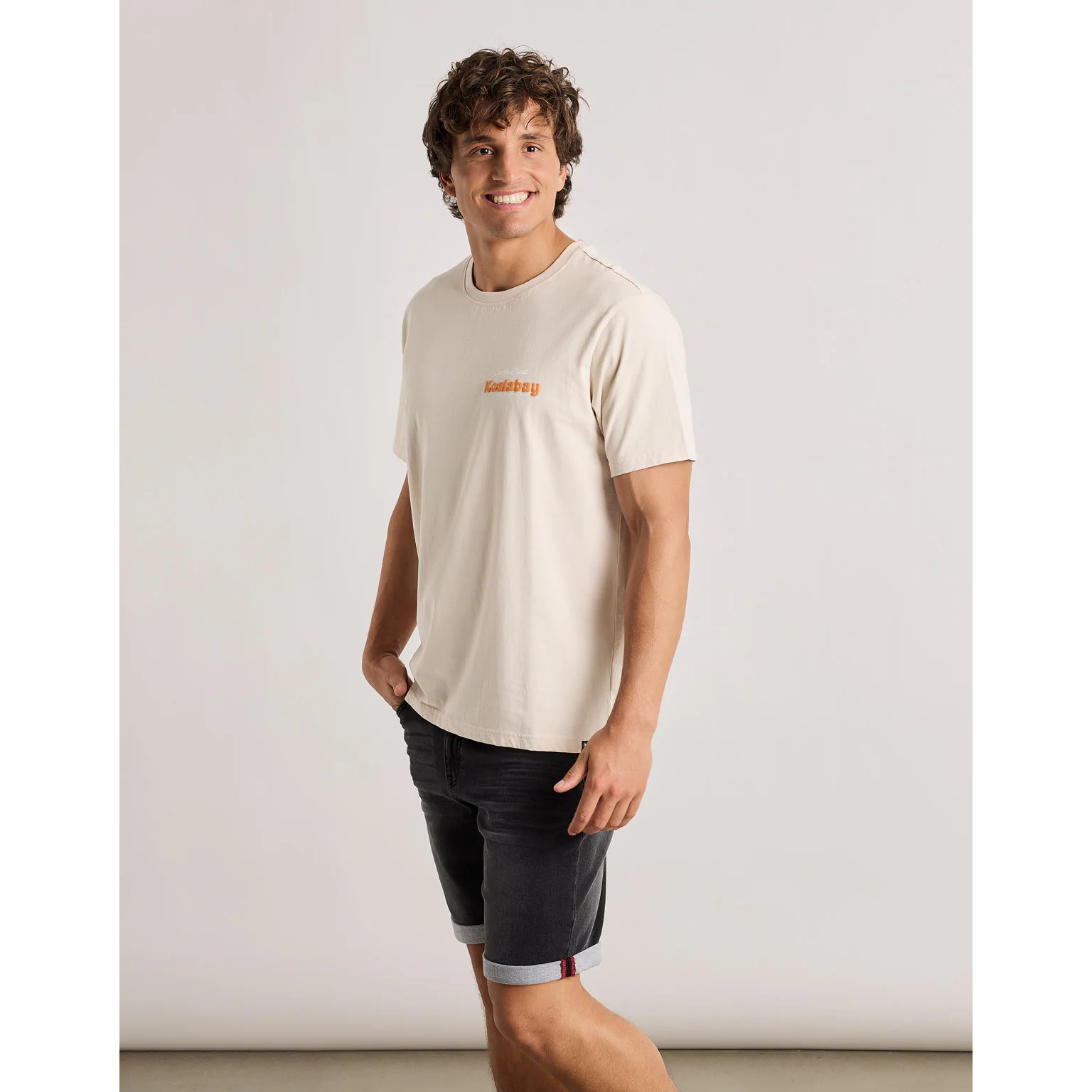 Camiseta Manga Corta Beige - Hamcock