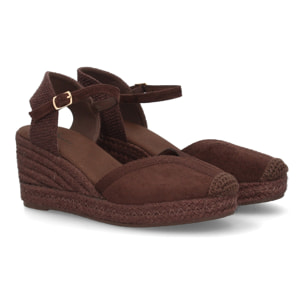 Alpargatas de cuña clásicas cómodas para mujer