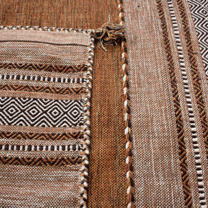 Tapis kilim Buvo tissé à la main en Coton