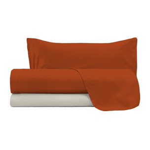 COMPLETO LETTO NATURAL COLOR, 100% COTONE - SINGOLO