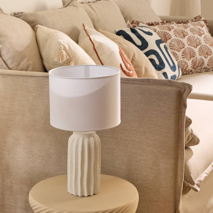 Lampe à poser Fernan blanc H36cm