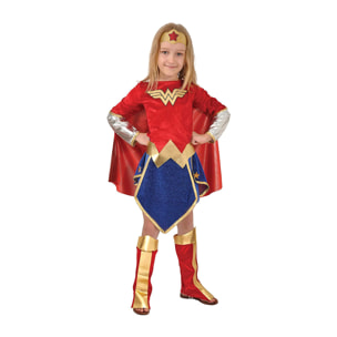 Costume Completo Wonder Woman Bambina Prodotto Originale Dc Comics