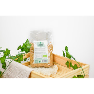 PLANETA HUERTO | Lino Dorado ECO - Semillas de Lino Dorado Ricas en Omega 3 y Fibra - 500 g de Superalimento Nutritivo para Mejorar la Salud Digestiva y Cardiovascular