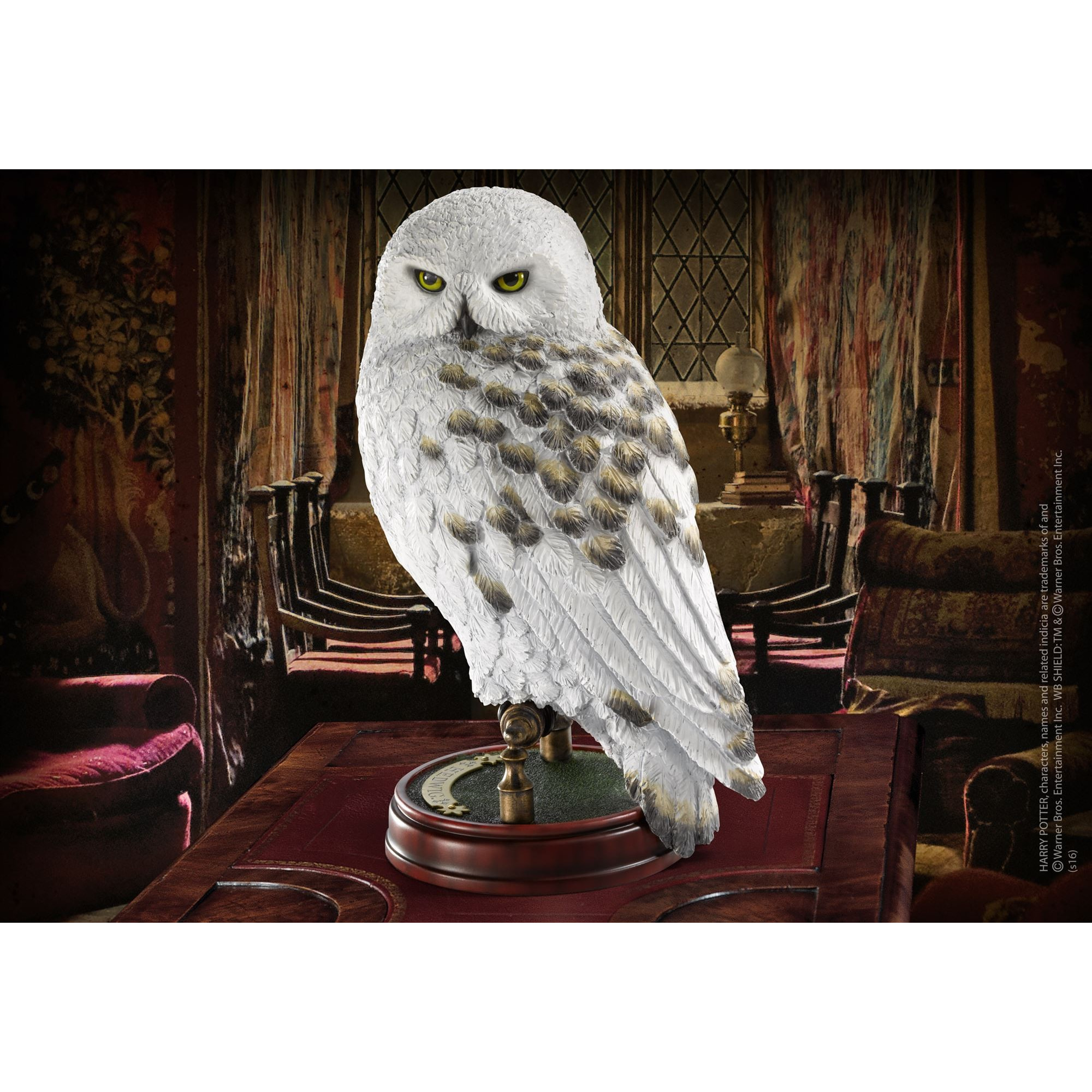 Harry Potter Statua Con Piedistallo Edvige Replica 24 Cm Noble Collection