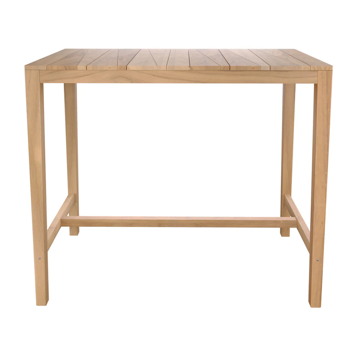 Table de bar d'extérieur en bois de teck massif 4 personnes - Tunga