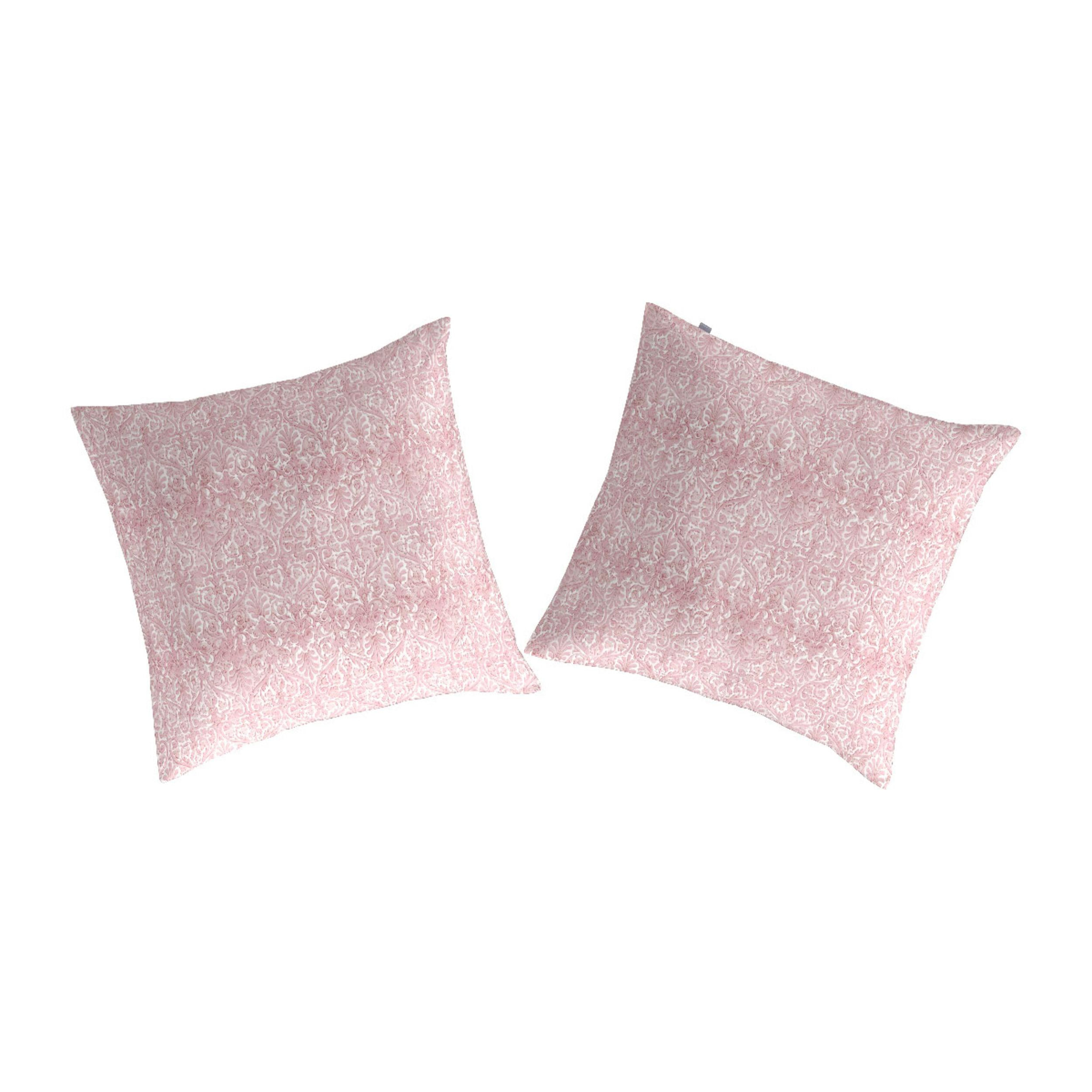 2 Fundas de almohada 100%algodón LEVIRA B rosa - 65x65 cm