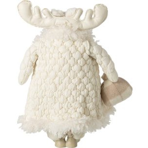J-Line Élan manteau - polyester - beige/blanc