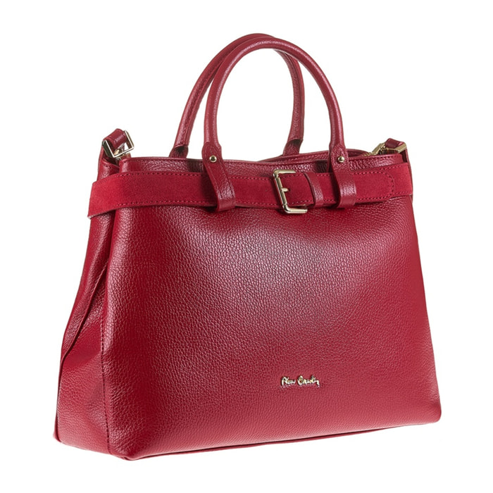 Borsa a mano da donna Made in Italy - Modello Lumina Chic - 100% pelle - 37.0 x 25.0 x 12.0 cm