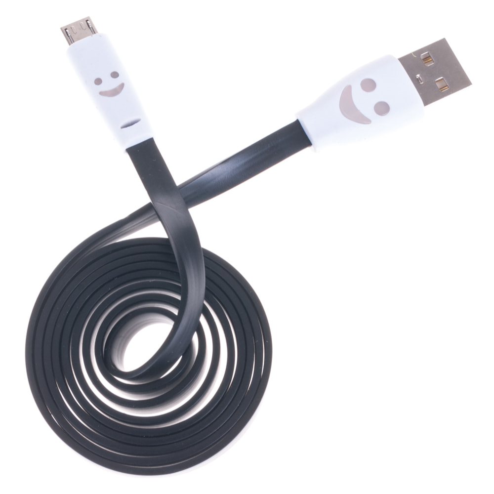 CABLE  PLANO MICRO USB SMILE