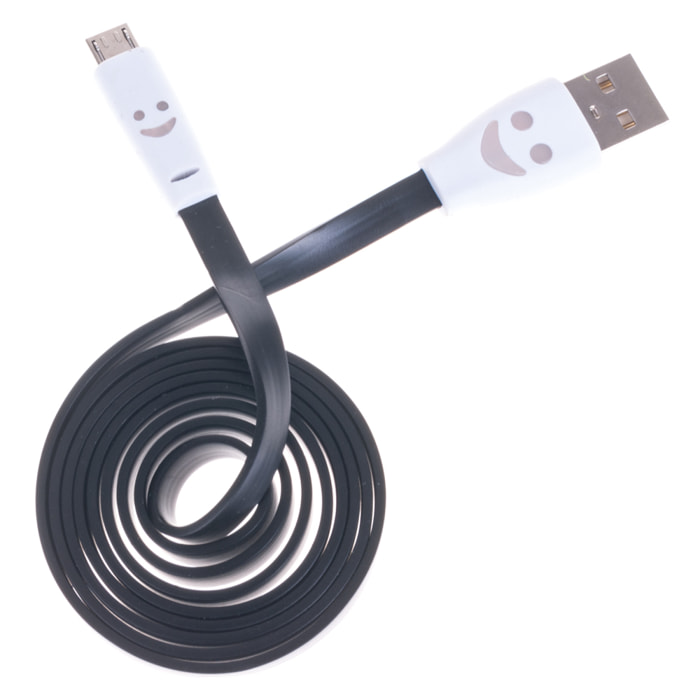 CABLE  PLANO MICRO USB SMILE