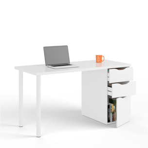 Mesa De Escritorio 74x138x60 Cm Blanco Artik