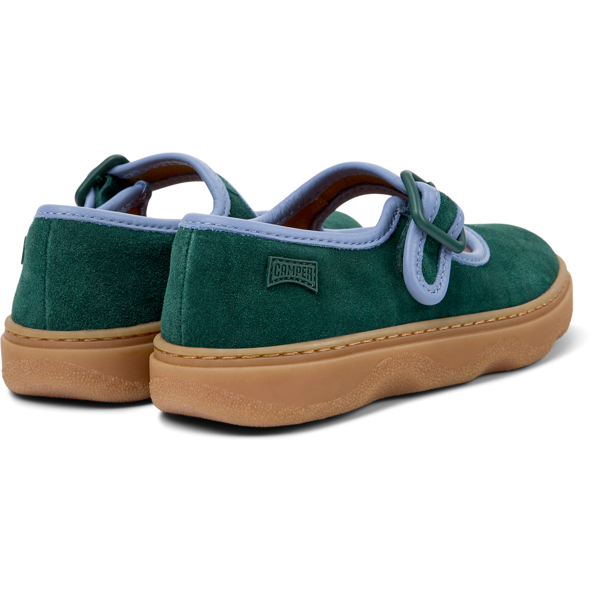 Ballerine - CAMPER Kiddo - Verde - Pelle scamosciata