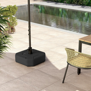 Pied de parasol à lester 25 Kg max. mât dia. 38-48 mm