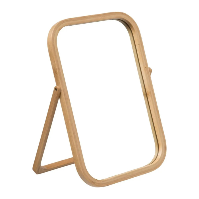 Miroir sur pied 39cm bambou