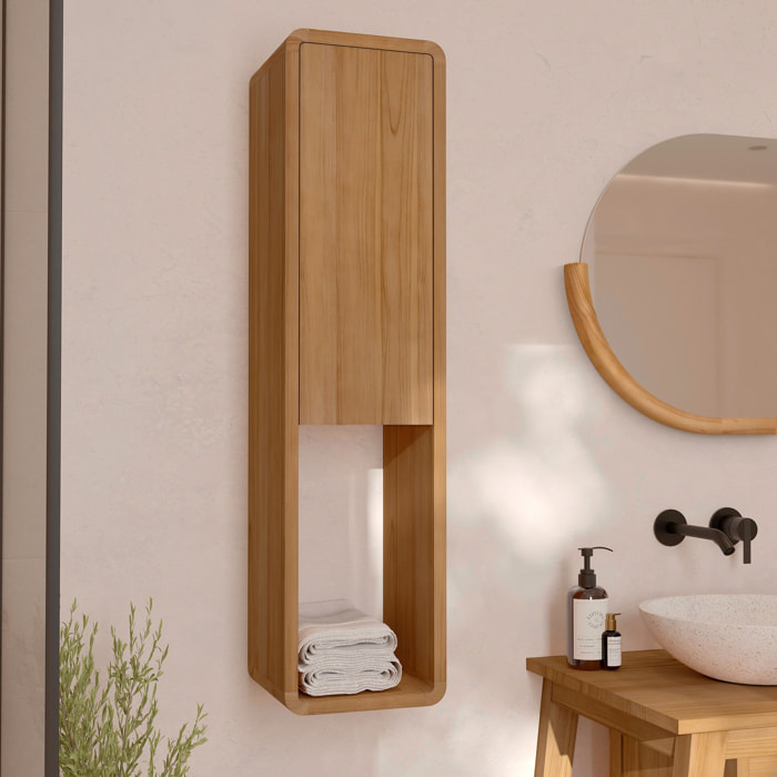 Colonne de salle de bain en bois de teck - Kafa