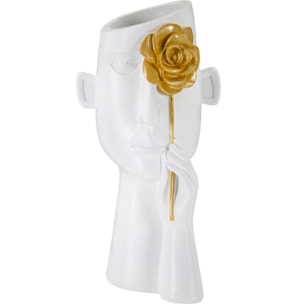 VASO FACE C/FIORE CM 14X13X27