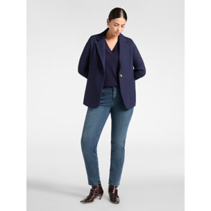 Elena Mirò - Blazer misto viscosa monopetto - Blu