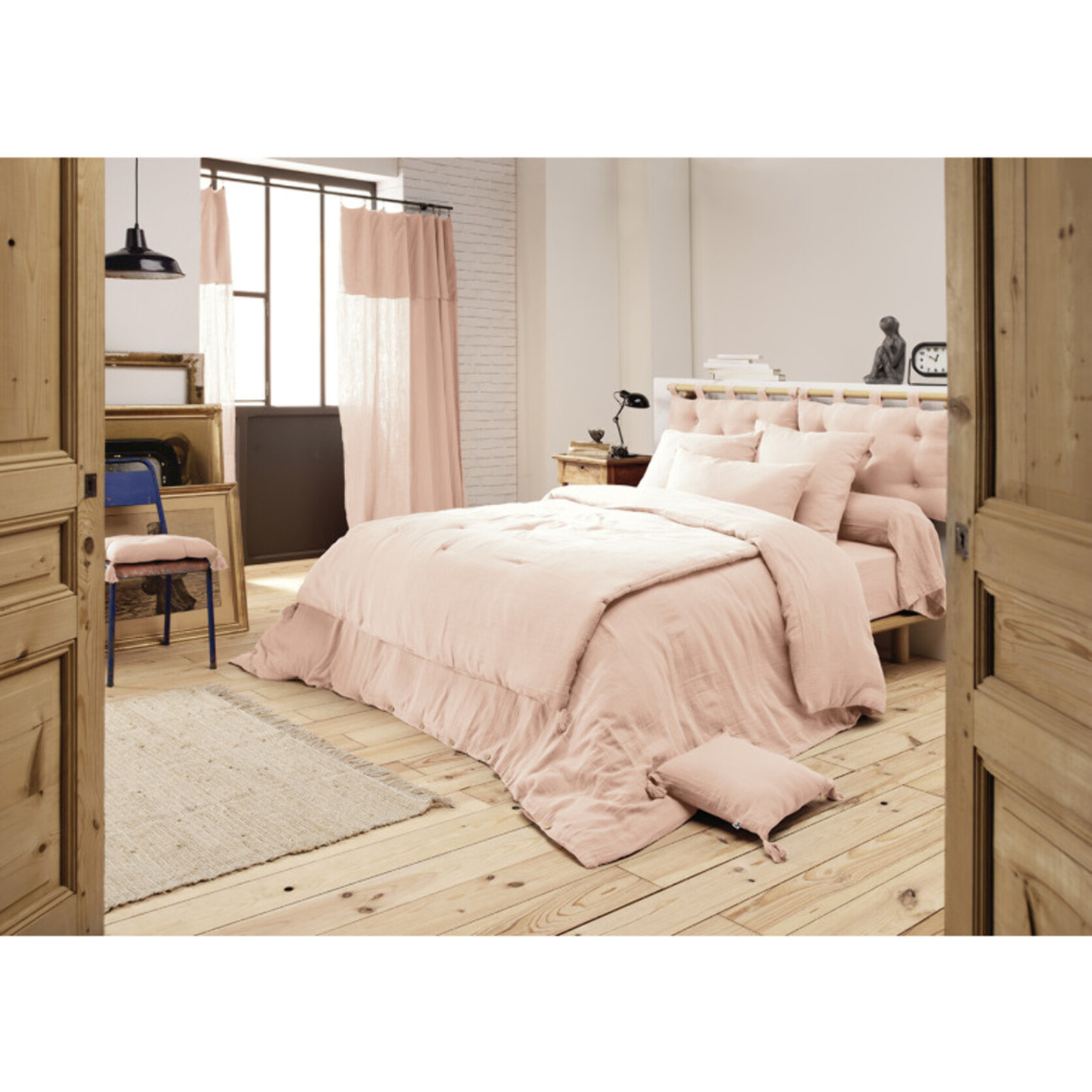 Housse de couette en gaze de coton 220 x 240 cm - 10 coloris - GAIA