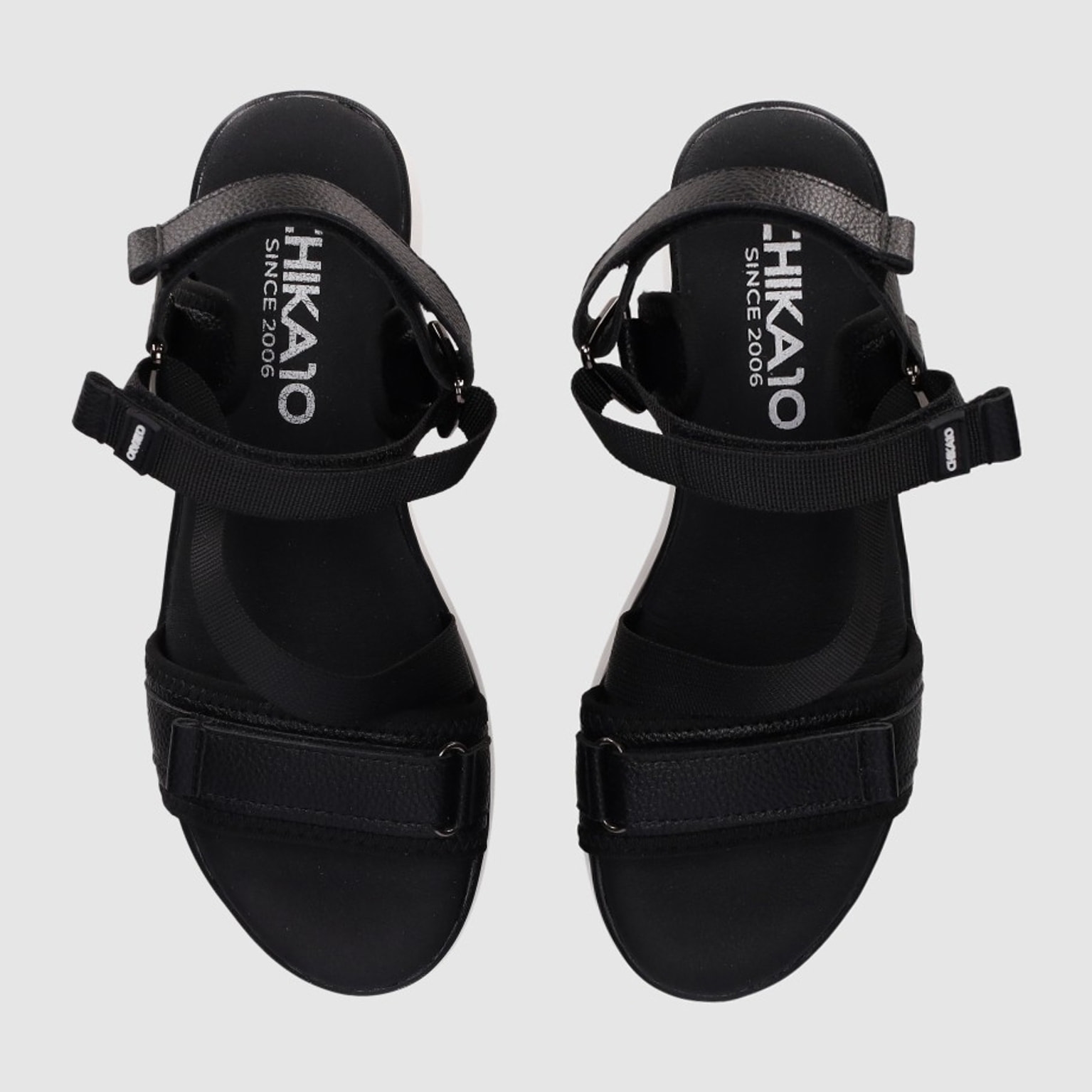 Sandalias de Tejido - Negro - Tacón: 7 cm