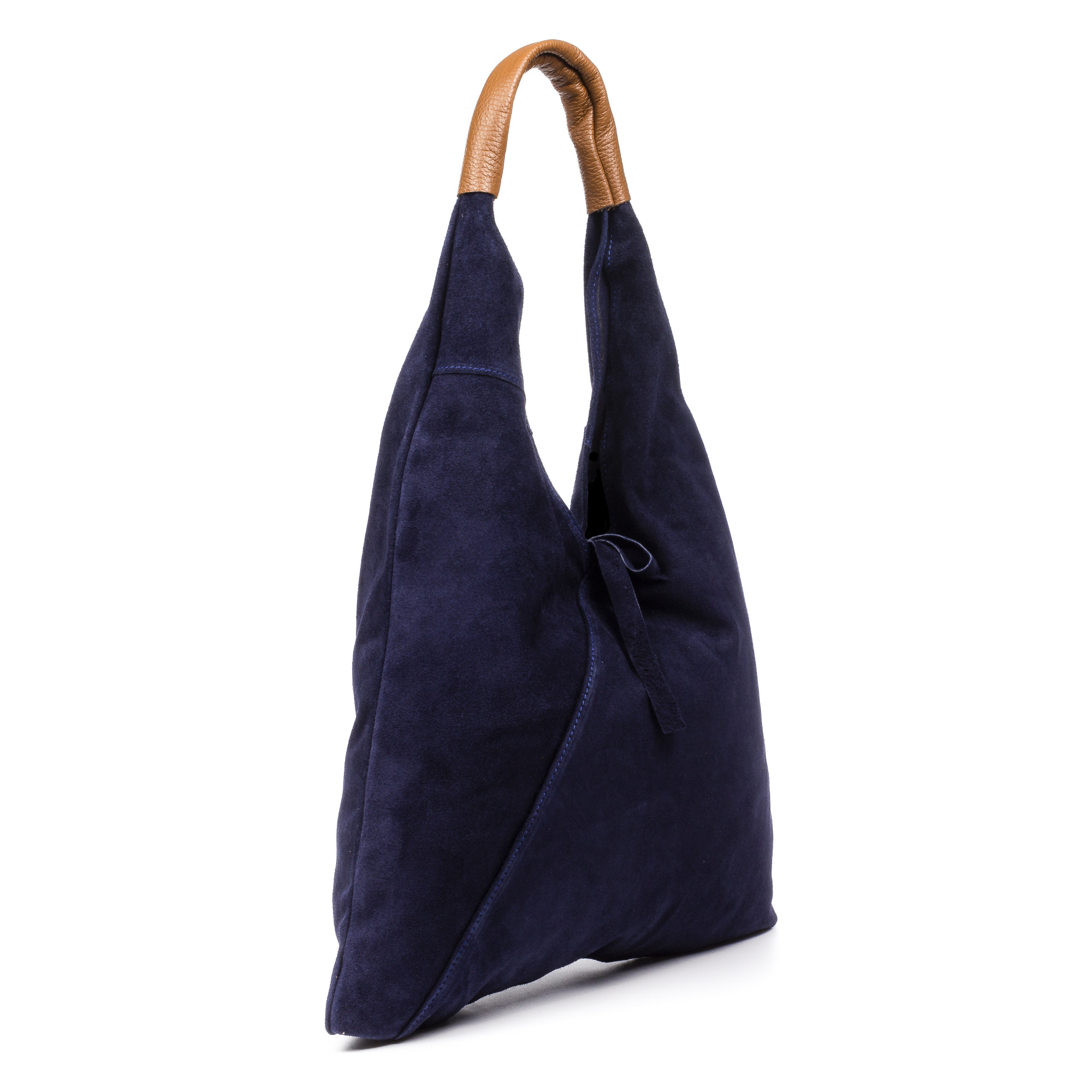 Agnana Borsa Shopper Donna. Pelle autentica Camoscio e Dollaro.