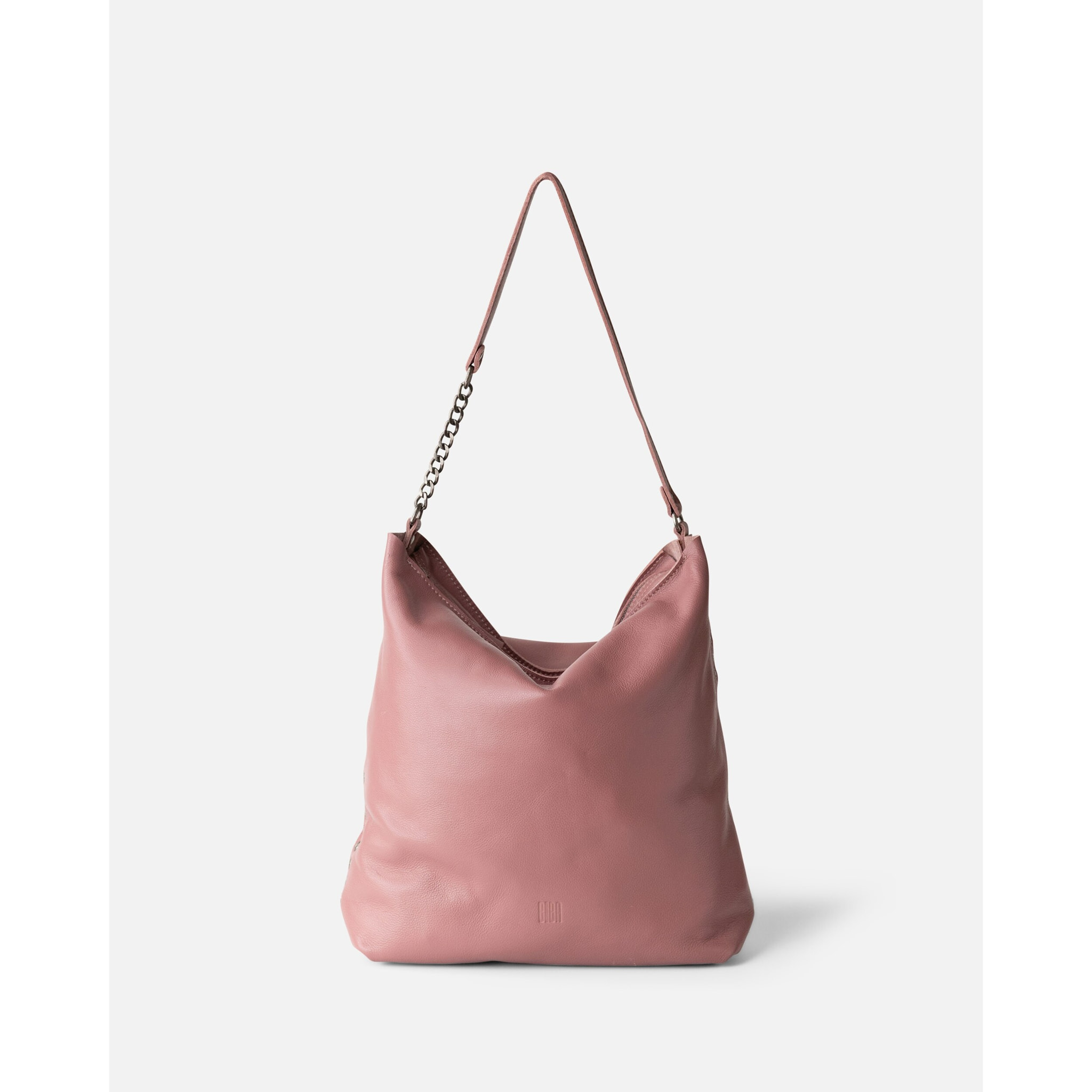 Bolso de hombro BIBA New Orange de piel