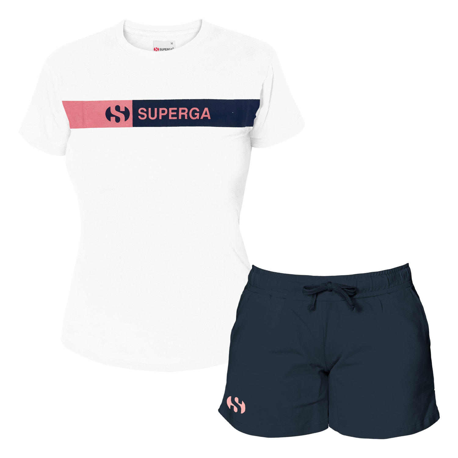 Completo Donna SUPERGA Cotone Jersey Manica Corta