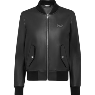 PHILIPP PLEIN Bomber de cuero