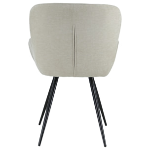 Chaise en chenille beige EVA