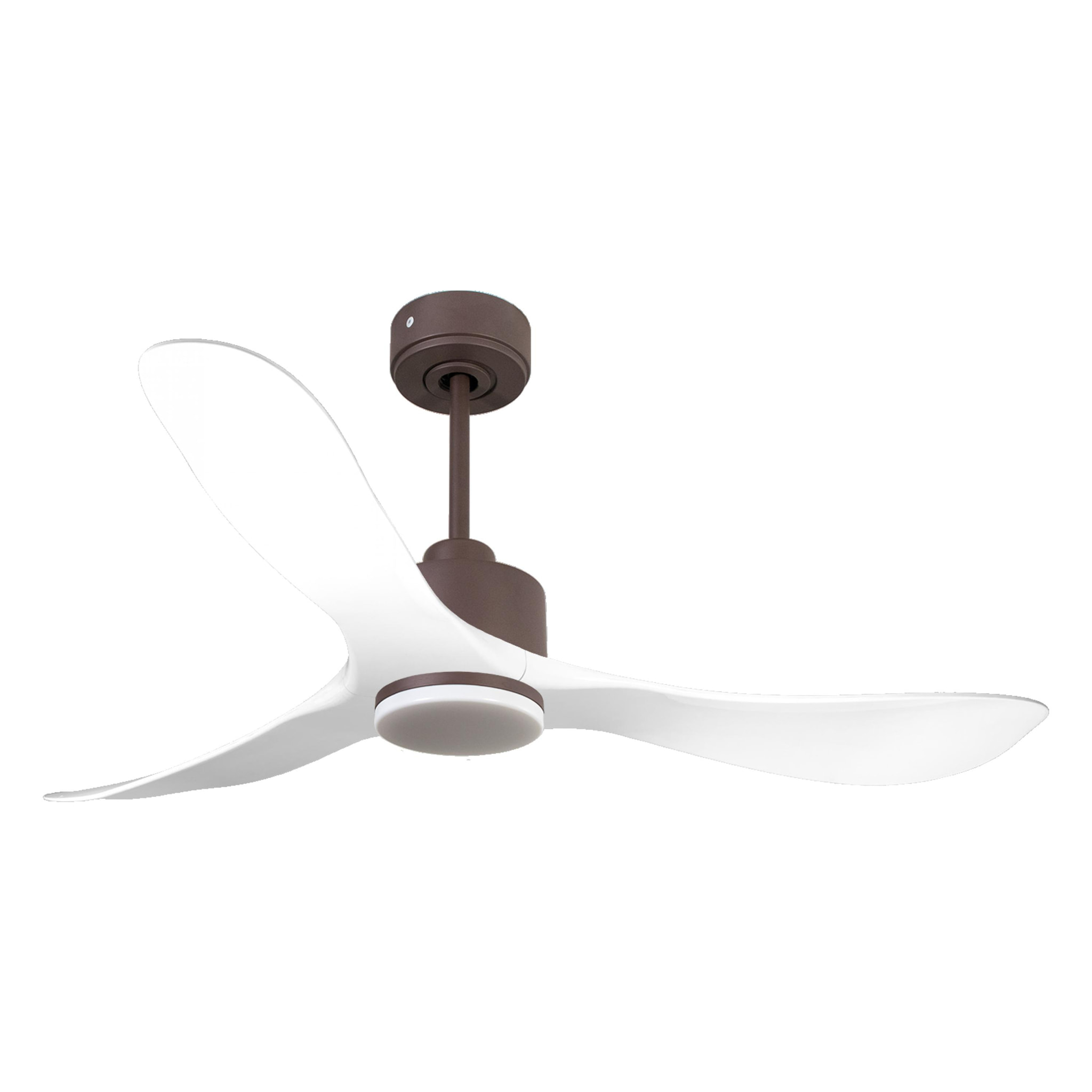 Ventilateur de plafond Réversible  Thermostat Dimmable Wifi Moteur à courant continu Toits en pente Télécommande Lumière à trois tons Hypersilence Mémoire