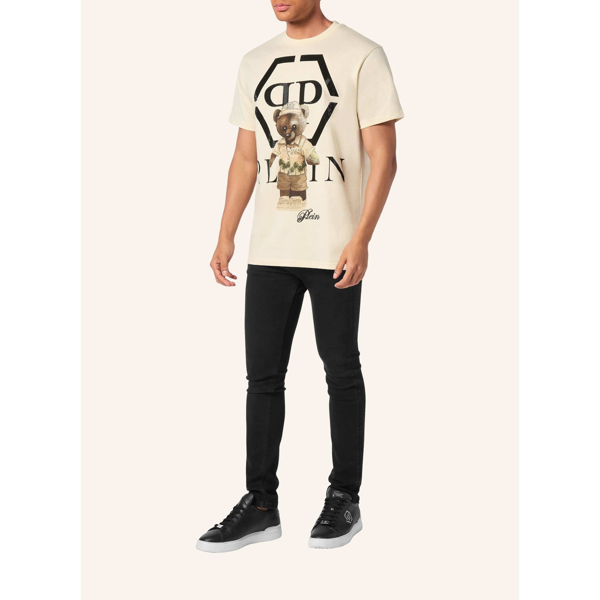 PHILIPP PLEIN Camiseta Cuello Redondo Ls TEDDY