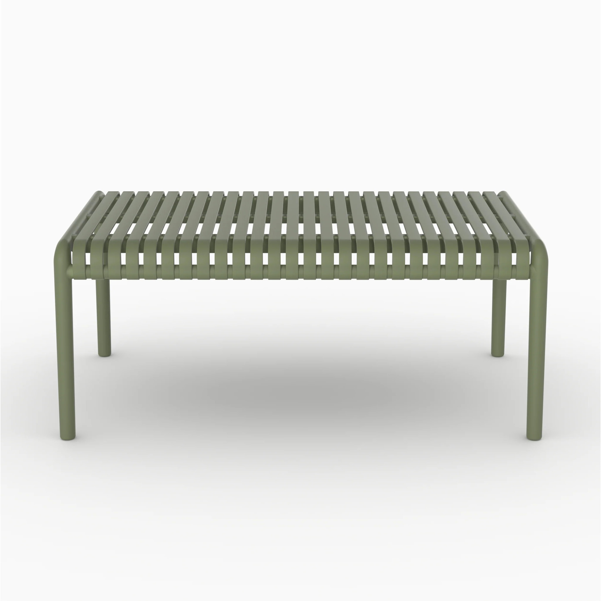 Salon de jardin 2 places en plastique vert kaki  - Ivy