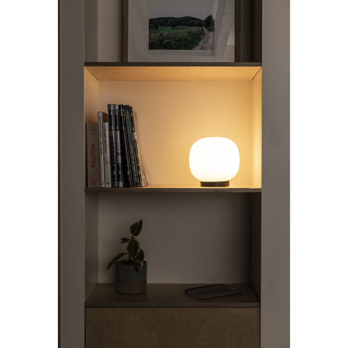 AMELIA Lampe de table blanche et noir