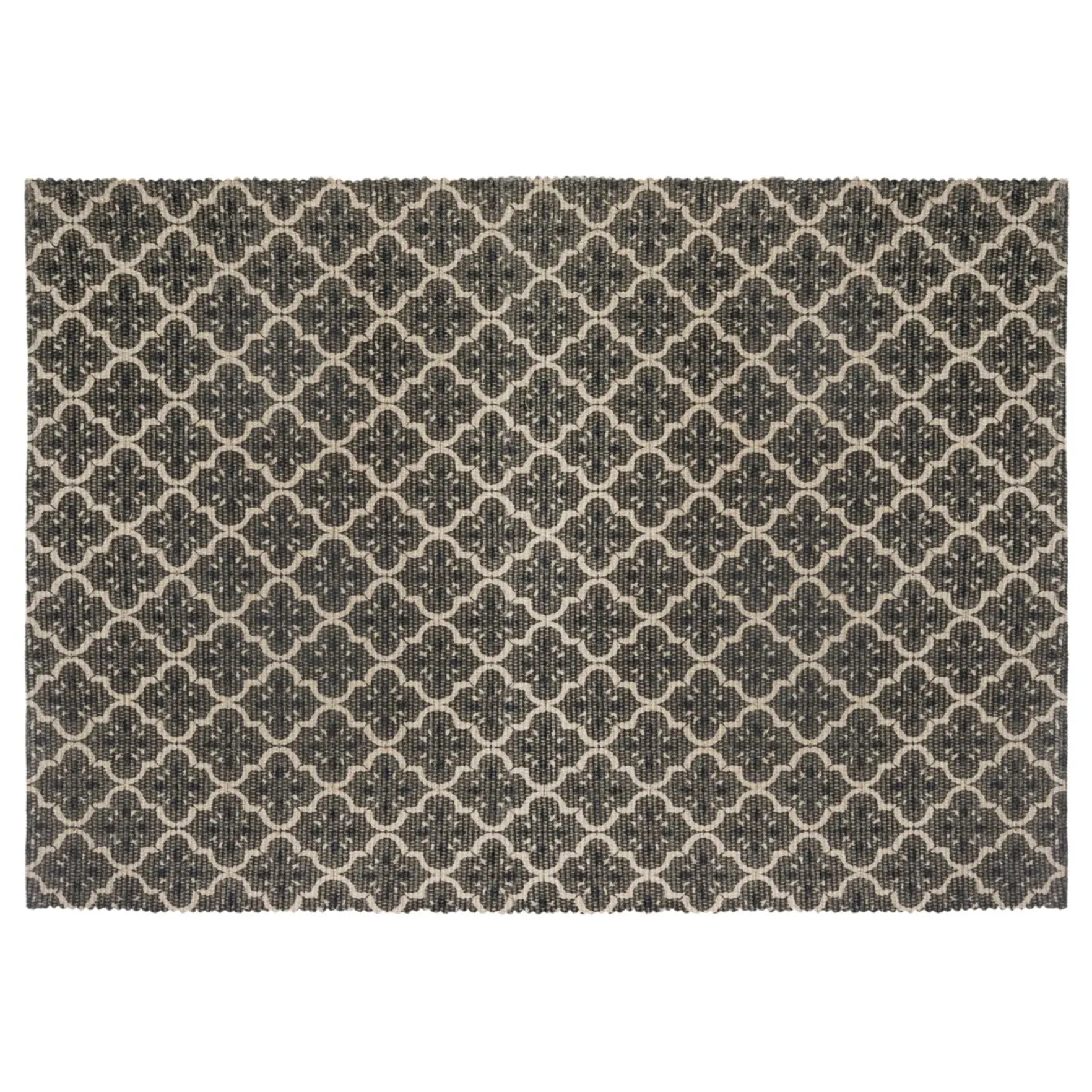 Tapis imprimé Gris en coton 60x90