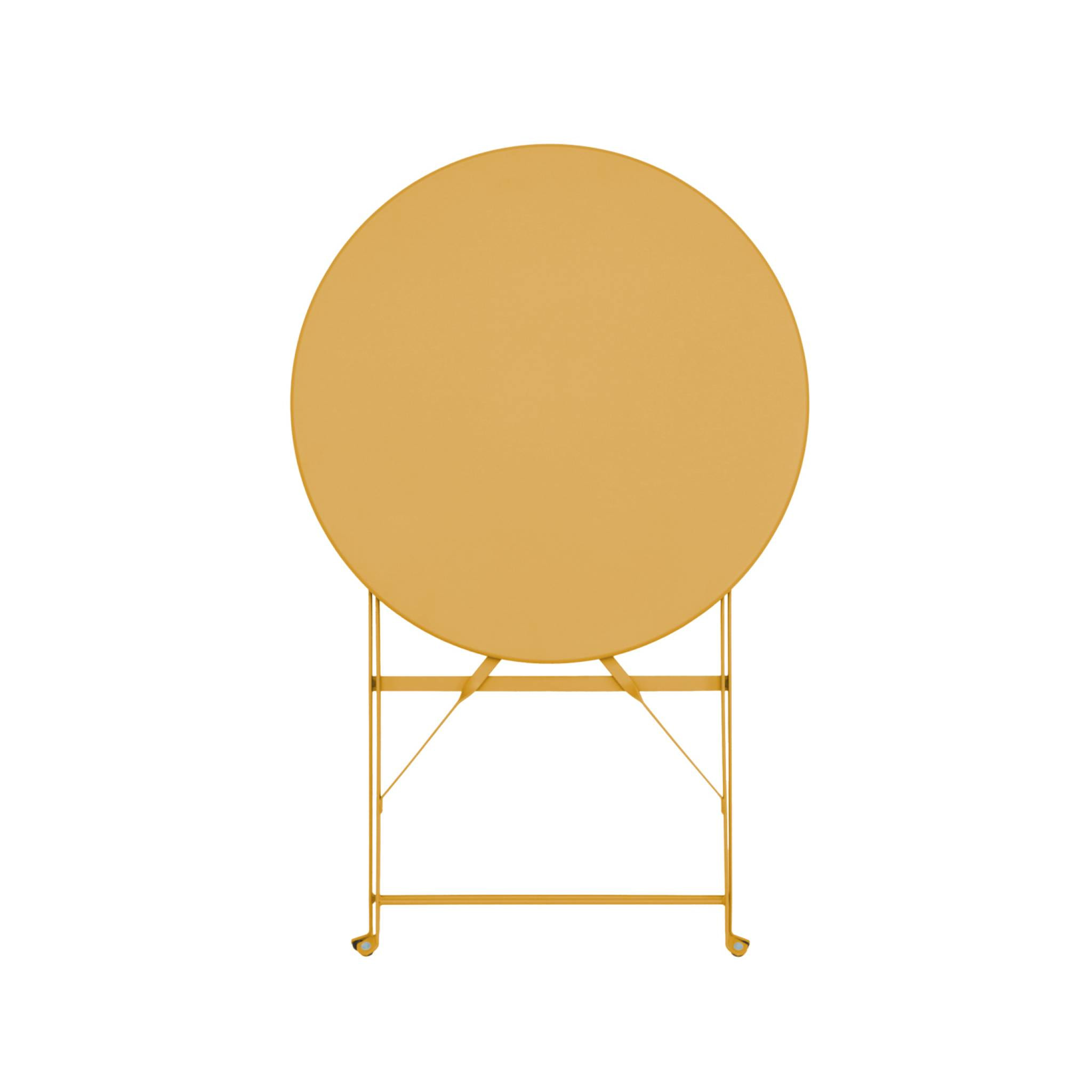 Table de jardin bistrot ronde pliante métal 2 places EMILIA 60CM