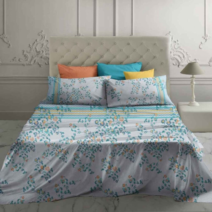 LAURA BIAGIOTTI Completo Letto in Percalle Monnaie
