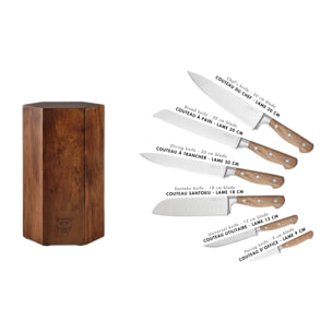 Bloc couteaux de cuisine JAKOB IMATRA - 7 pièces