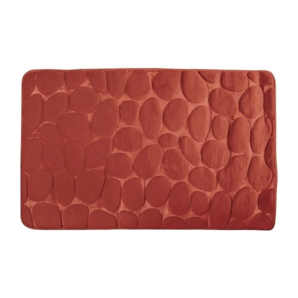 Tapis de bain Microfibre PEBBLE Terracotta MSV