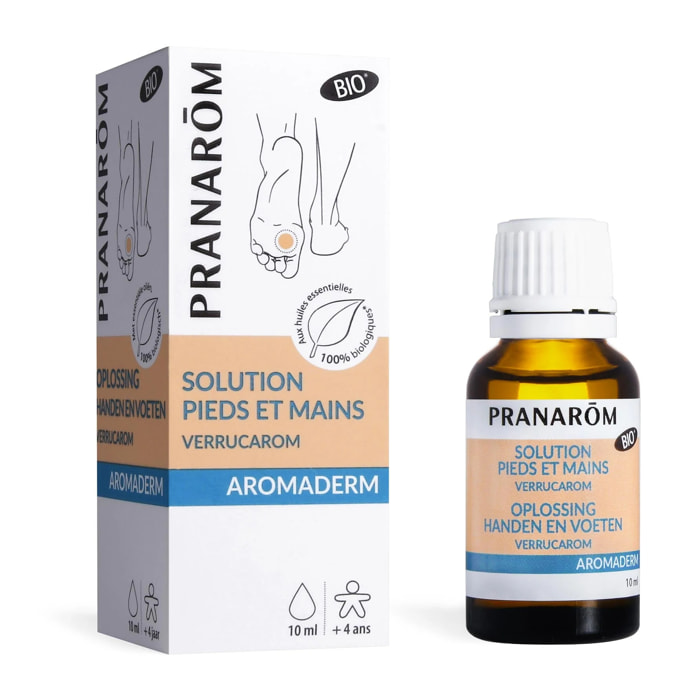 Pranarom - Solution anti-verrues pieds et mains - Bio - 10 ml