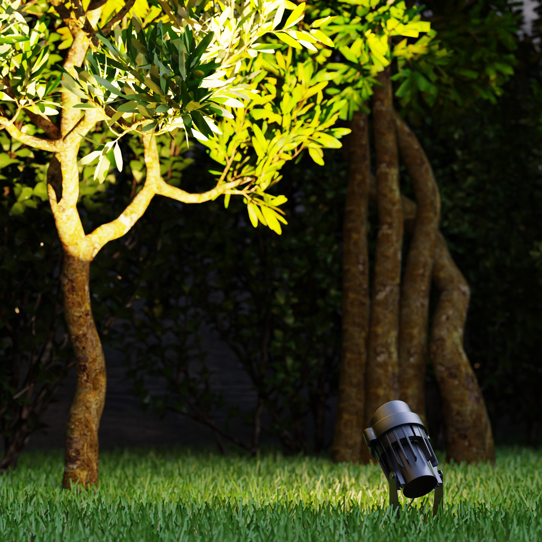 Forlight Proyector Ip65 Minimal Led 5,4W 3000K Negro 298Lm