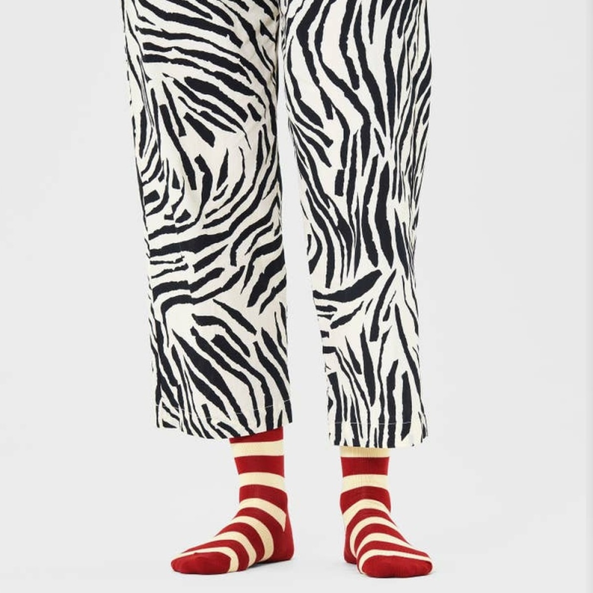 Calcetines stripe rojo talla