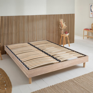 Sommier KIT BOIS | 1 Place | Couleur Bois Naturel