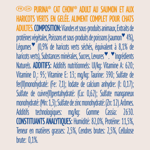 CAT CHOW Adult Saumon 10x85g - Lot de 4