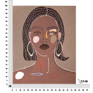 DIPINTO SU TELA TRIBAL -A- CM 80X2,8X100