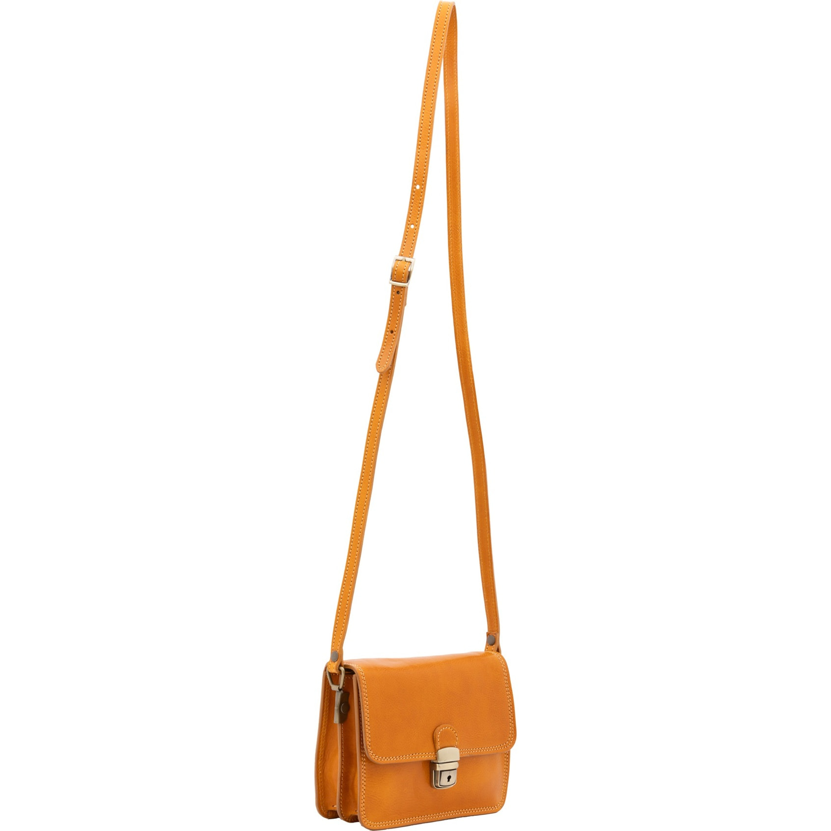 Borsa a tracolla da donna - Modello False - Vera pelle - 20.0 x 16.0 x 7.0 cm